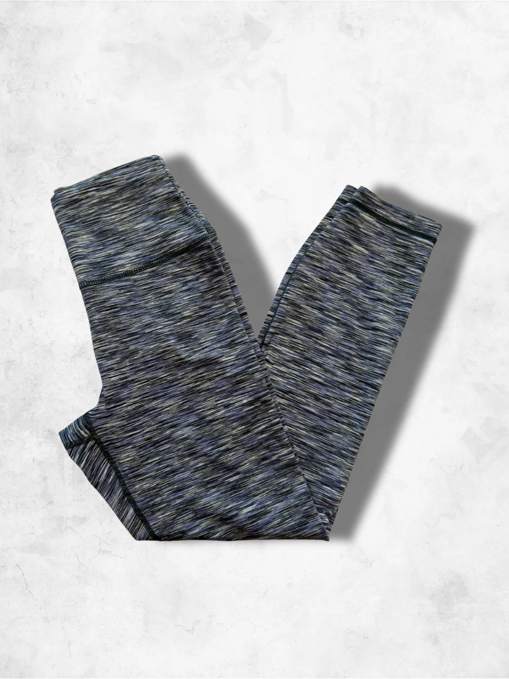 Marika Heathered Navy Performance Leggings